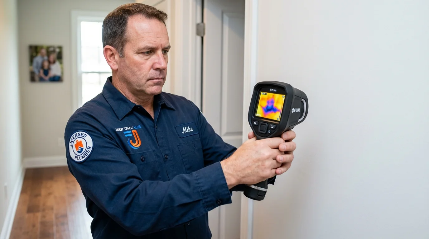 Thermal imaging leak detection by Johns Plumbing LLC in Grand Coulee